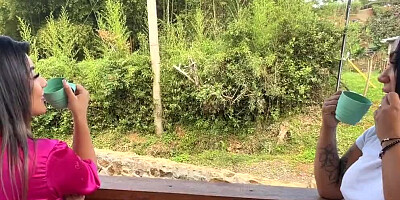 Neighbor we want you to train us, that big cock can handle both of us! Naty Delgado & Sara Wilson