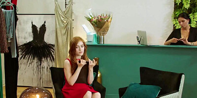 Jia Lissa and her partner are making love inside the bedroom