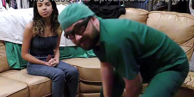 Step Into Doctor Tampas Body & Glove In While Aria Nicole Gets Surgical Treatment To Be Sterilized!