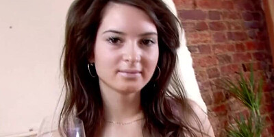 Sweet German teen enjoys playing with her pump