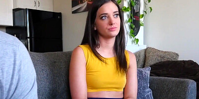 Gia Paige sucks a big dick and rides it in POV-style video