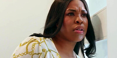 Ebony mom is getting dicked down by her son's best pal