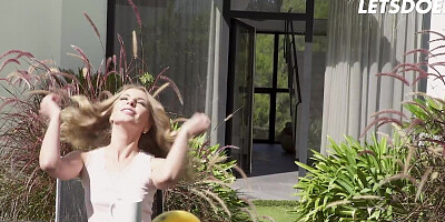 Amelia Nice & Adel Morel Perfect Lesbian Sex Scene Outside - A GIRL KNOWS