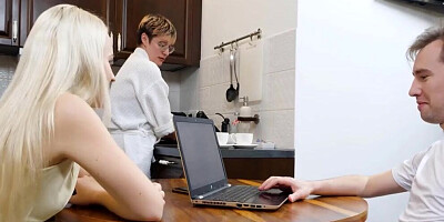 SISPORN Housewife Doesnt know Stepdaughter Satisfies the Stepbrother