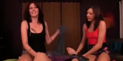Mom and Step Daughter Taboo Handjob
