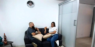 Chubby Latina gets fucked inside the bedroom by her stepson