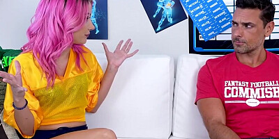 Jazmin Luv and Aubree Valentine fucked by two guys in wild 4some