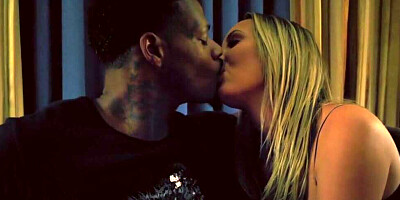 Blonde MILF Brett Rossi is poked with Jason Luv's big black cock
