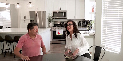 Lily Lane gets bonked on the couch in front of her boyfriend