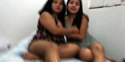Stepdad teaches his stepdaughters to suck cock and makes them eat cum from his feet