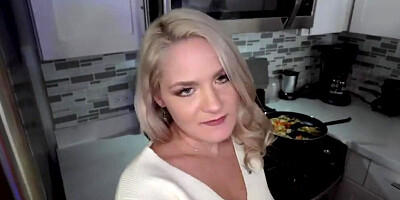 Gorgeous Stepmom Gags On Stepson's Dick