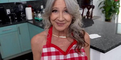 Dirty grandma Leilani Lei is banging in a POV video