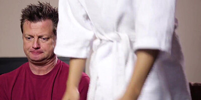 Round ass Kira Noir is wrapping her pinky cunt around lad's hard willy