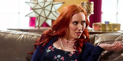 Hazel Moore and her stepmom are enjoying in a hot lesbian romance