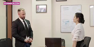 PORNBCN 4K The milf office boss wants anal sex with young fellow HD