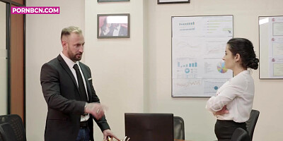 PORNBCN 4K The milf office boss wants anal sex with young fellow HD