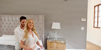 Naughty blonde cougar Brandi Love is shagged by a hung neighbor