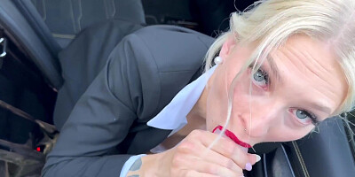 My driving service becomes a three hole fuck service - including an ass to mouth cumshot