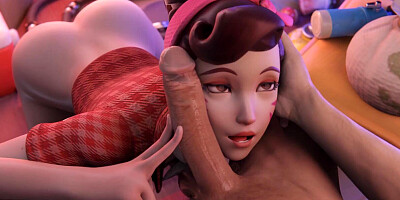 sensual beauty Dva Enjoying big Dick