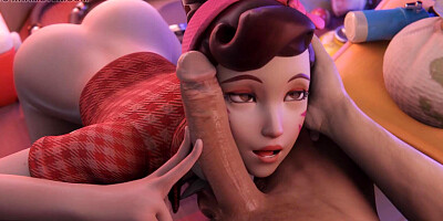 sensual beauty Dva Enjoying big Dick