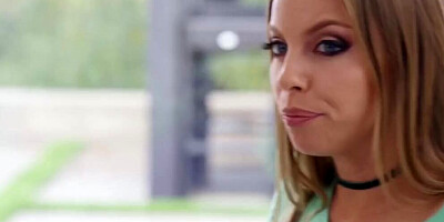 MILF Britney Amber shares her lover with a petite stepdaughter