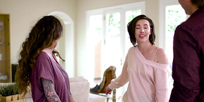 Chad Alva, Casey Calvert & Arabelle Raphael enjoy in some action