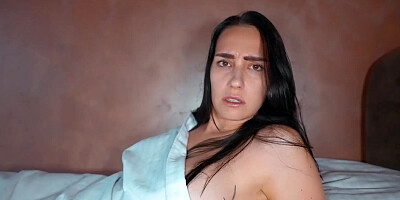 DAY 4 - Unexpected sex while Step mom sharing bed with Step son! Risky cum inside makes pregnant!