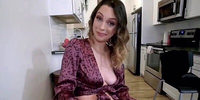 Blindfolded Stepsister Tricked into Blowjob - Step Brother Sneaks into Sister's Room