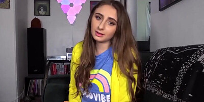 Cute girl Penelope Kay filmed by stepbrother POV-style during sex