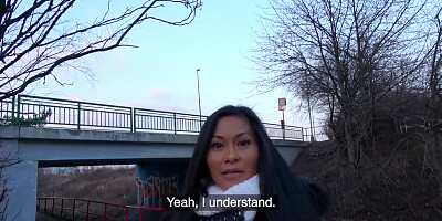 Public Agent Hot Thai Beauty Fucked Hard in Horny Gas Station Toilet Fuck