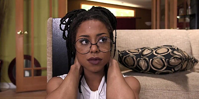 Submissived - Gorgeous Ebony Teen gets Tied up and Fucked