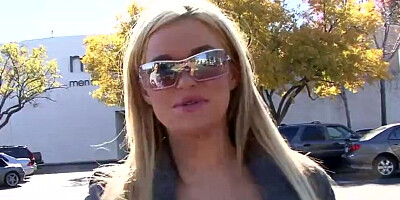 Splendid blonde babe is sideways-fucked by her horny partner