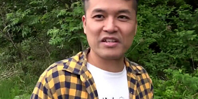 Lovely Asian babes are enjoying in some outdoor pussy stretching