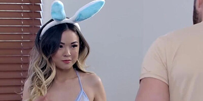 Lulu Chu goes Full-Bunny on Stepbrother's Dong