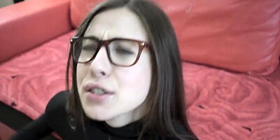 STEPSISTER IN LEGGINGS WANTS TO FUCK AND SUCK MY COCK-CUMSHOT ON BODYSUIT
