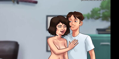Stepdad catches his hot petite stepdaughter having sex