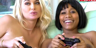 ScamAngels - Natalia Starr and Jenna Foxx Busty Polish Babe Threesome with her Stepbrother