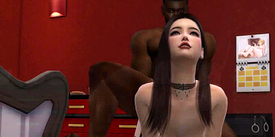WHITE STEPDAUGHTER CAUGHT BBC STEPDAD MASTURBATING. SHE WANNA HELP HIM! - The Sims 4