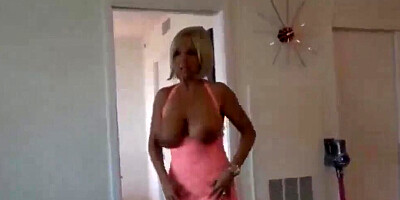 Full-bosomed blonde mom is licked and fucked by naughty neighbor