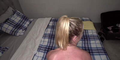 MILF Rachael Cavalli loves when stepson films her during sex