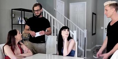 Nickey Huntsman and April Storm are getting swapped by their stepsons