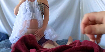 Stepdaughter begs for stepdaddy's cock