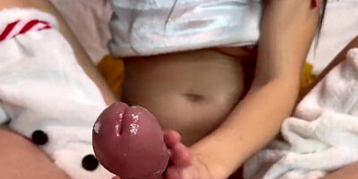 Pregnant stepsister dressed up and came to jump on dick