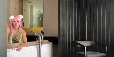 Young Stranger in Hotel Paid for Water with Her Narrow Cunt and Got Hard Mouth Fucking