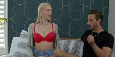 Nanny with a really hot body fucks a fairly attractive dude