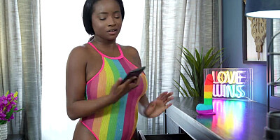 My new stepmom is an ebony sex goddess with perfect body and tits She also likes taboo fucking