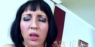 Two Mature Aliz and Andy in intense Lesbian Dildo Sex to Orgasm