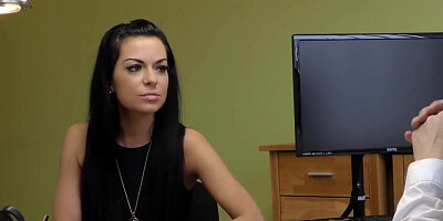 Inga Devil rimming and riding the man to get the loan