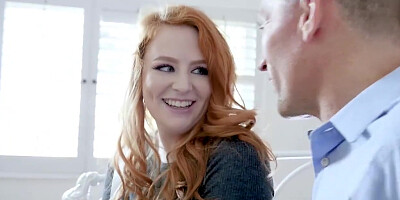 GingerPatch - Freckled Redhead gets Hairy Pussy Rammed