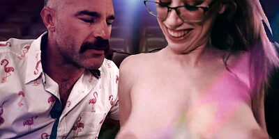 Charles Dera gets her cherry nailed with Jackie Hoff's huge willy